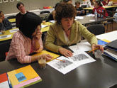 Teachers work together in a Getty workshop