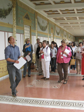 Teachers enjoyed an architectural site tour during last year's Villa Summer Institute.