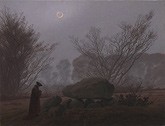 A Walk at Dusk / Friedrich