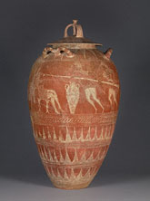 Lidded Storage Jar with the Blinding of Polyphemos/ Etruscan