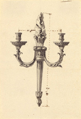 Drawing for a Wall Light / attributed to Prieur
