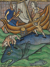 Two Fisherman on a Sea Creature / Flemish