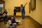 Students and teachers engage with art during a Self-Guided Visit to the Getty Center.