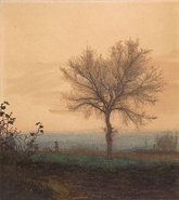 Landscape wiht a Bare Tree and a Plowman / Bonvin