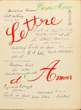 Title page of Lettre d'amour / Rahon and Moro