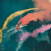 Helicopter Sky Painting / Sam Francis