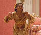 Ina Buckner-Barnette performs in the Getty Center galleries