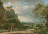 Classical Landscape with Figures and Sculpture / Valenciennes