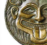 Hand Mirror with Medusa