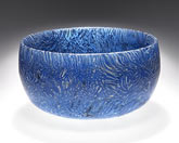Bowl with Blue and White Canes