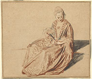 Seated Woman with a Fan.  J. Paul Getty Museum