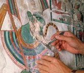 Work on Nefertari's tomb in Egypt