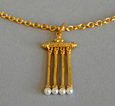 Necklace and earrings inspired by the collection