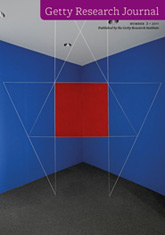 Getty Research Journal Number 3 - now available