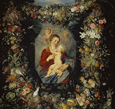 Madonna and Child in a Garland of Fruit and Flowers / Breughel and Rubens