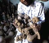 Antiquities dealer in Djenne, Mali