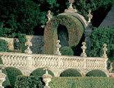 Gardens of the chateau de Brecy in France