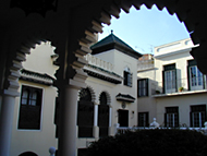 Inner courtyard view of the Tangier-American Legation Museum, Morocco