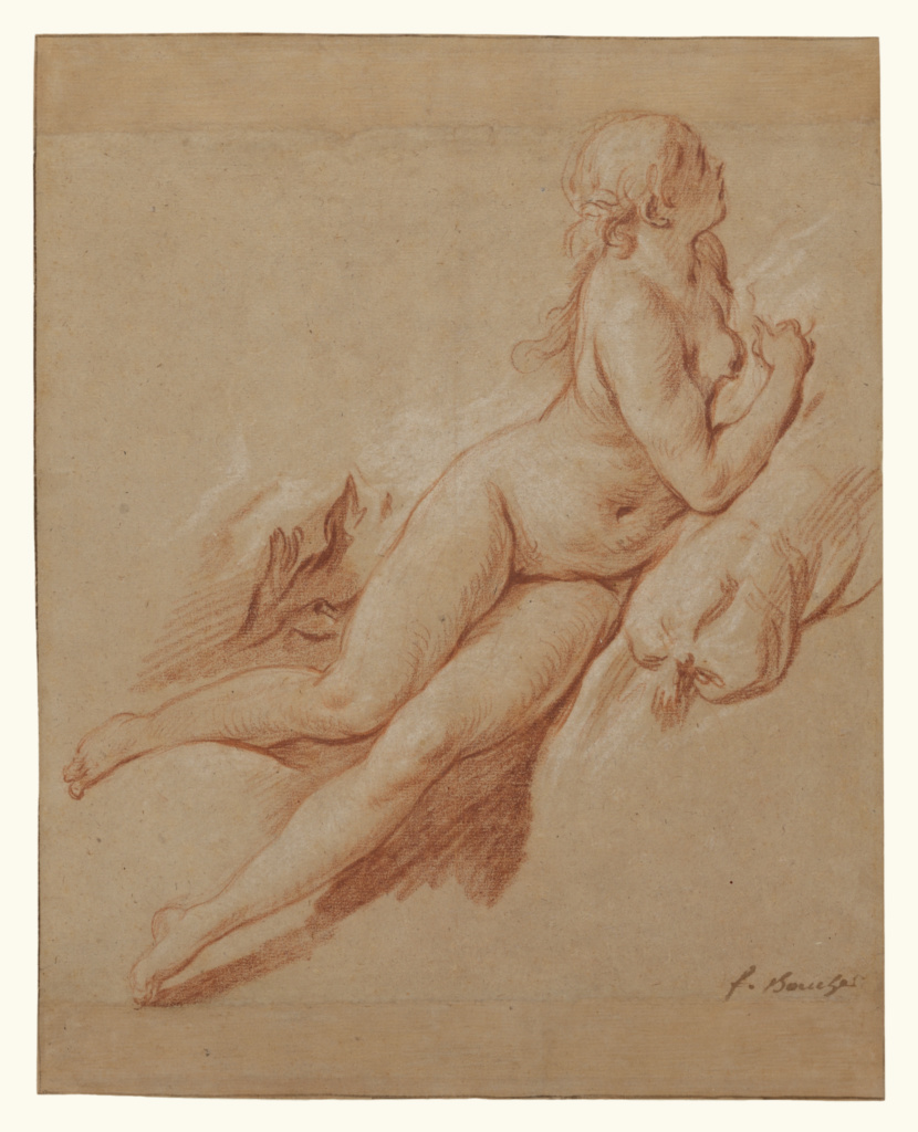 Boucher Study of a Reclining Nude