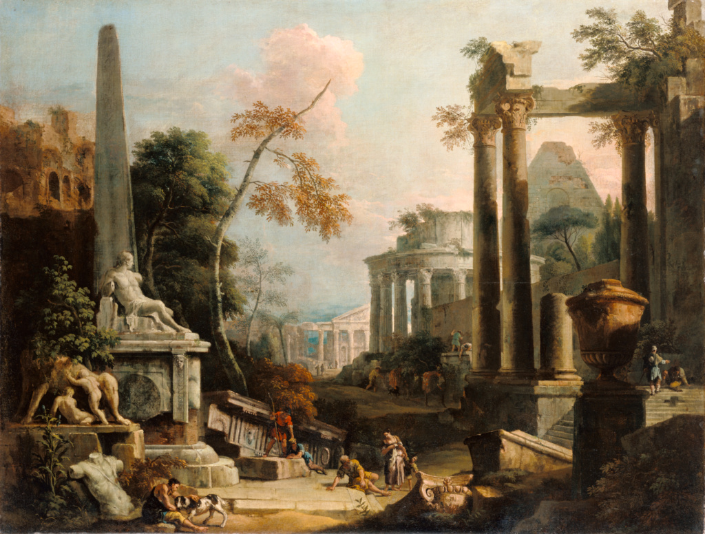 Landscape with Classical Ruins and Figures (Getty Museum)