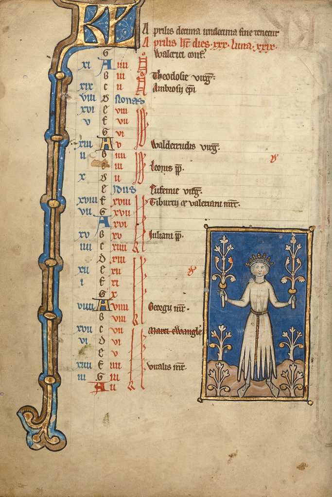 april calendar page picking flowers getty museum april calendar page