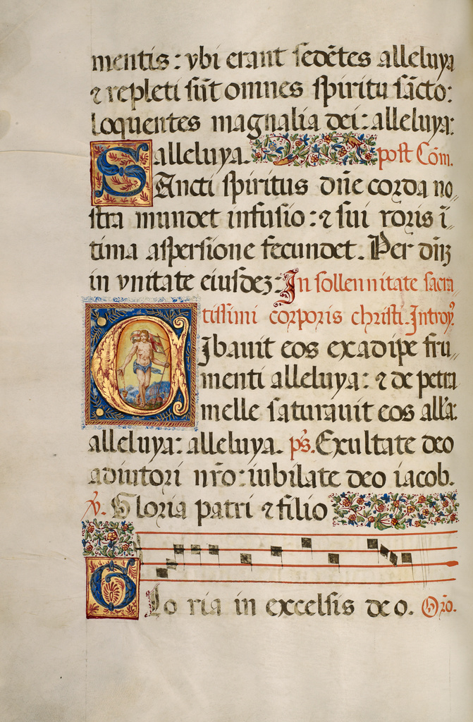 Missal of Bishop Antonio Scarampi; Fra Vincentius a Fundis (Italian, active about 1560s), and Fra Vincentius a Fundis (Italian, active about 1560s); 1567; Tempera and gold leaf on parchment bound between pasteboard covered with original brown morocco; Leaf: 41 × 27 cm (16 1/8 × 10 5/8 in.); Ms. Ludwig V 7 (83.MG.82); Rights Statement: No Copyright - United States Missal of Bishop Antonio Scarampi; Fra Vincentius a Fundis (Italian, active about 1560s), and Fra Vincentius a Fundis (Italian, active about 1560s); 1567; Tempera and gold leaf on parchment bound between pasteboard covered with original brown morocco; Leaf: 41 × 27 cm (16 1/8 × 10 5/8 in.); Ms. Ludwig V 7 (83.MG.82); Rights Statement: No Copyright - United States