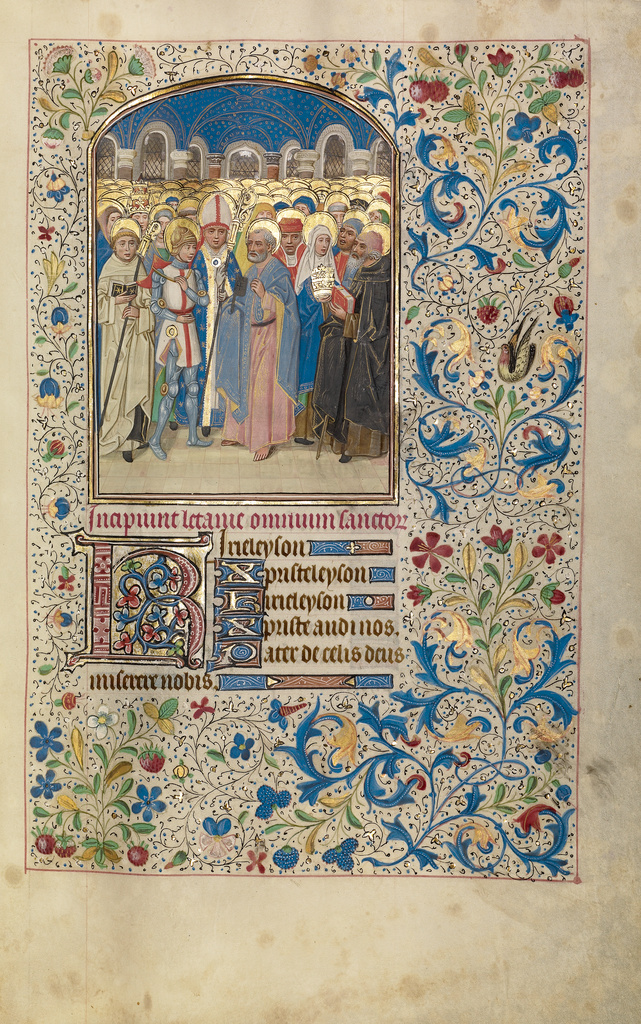 All Saints; Willem Vrelant (Flemish, died 1481, active 1454 - 1481); early 1460s; Tempera colors, gold leaf, and ink on parchment; Leaf: 25.6 × 17.3 cm (10 1/16 × 6 13/16 in.); Ms. Ludwig IX 8 (83.ML.104), fol. 179; Rights Statement: No Copyright - United States All Saints; Willem Vrelant (Flemish, died 1481, active 1454 - 1481); early 1460s; Tempera colors, gold leaf, and ink on parchment; Leaf: 25.6 × 17.3 cm (10 1/16 × 6 13/16 in.); Ms. Ludwig IX 8 (83.ML.104), fol. 179; Rights Statement: No Copyright - United States