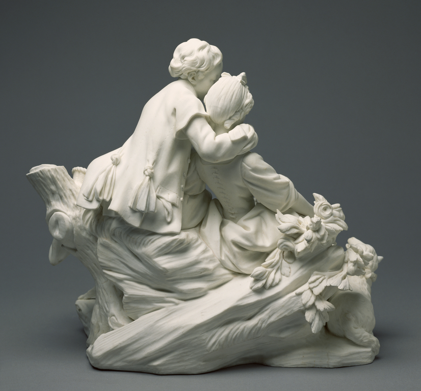 Pair of Figure Groups The Flute Lesson (Le Flûteur) and The Grape