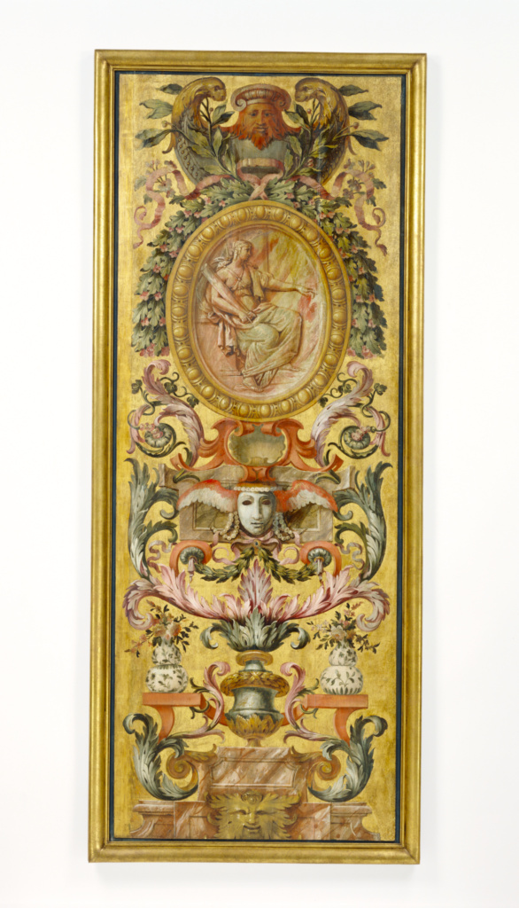 Ten Panels; Unknown; Paris, France; about 1661; Painted and gilded oak; 91.DH.18 No description of this image is available.