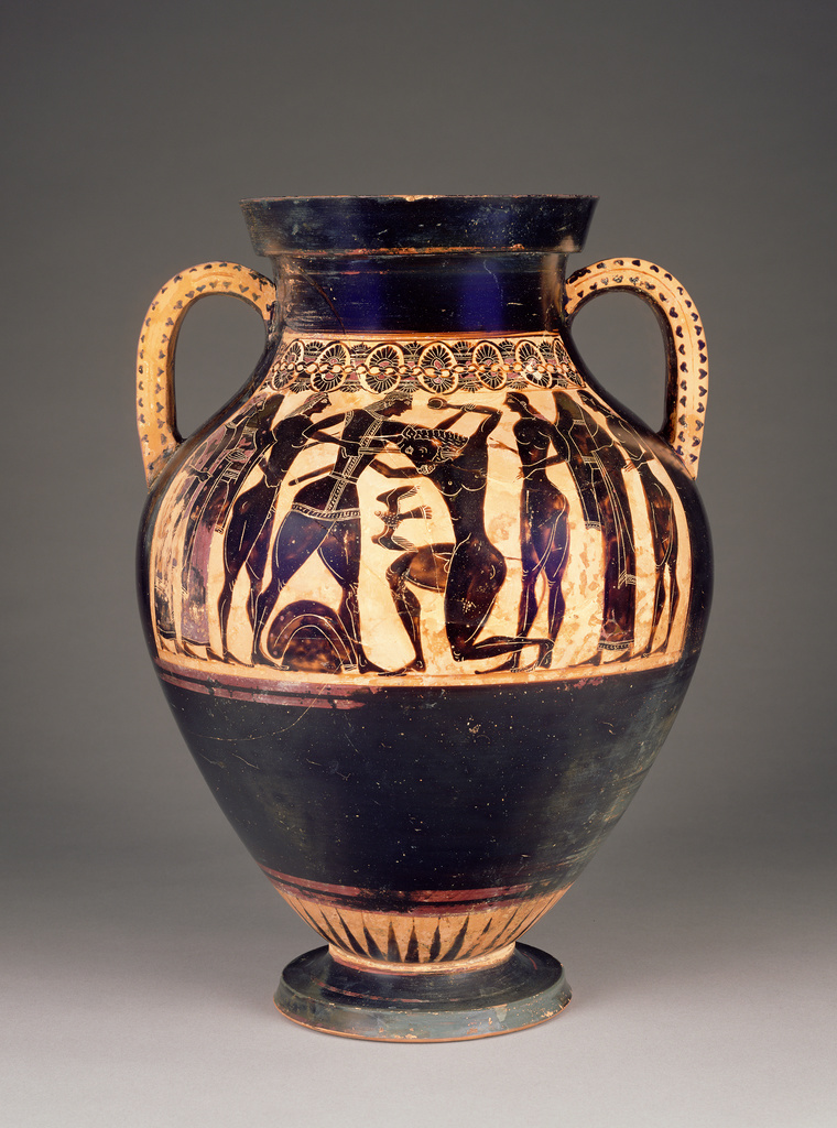 Attic Black Figure Amphora Getty Museum