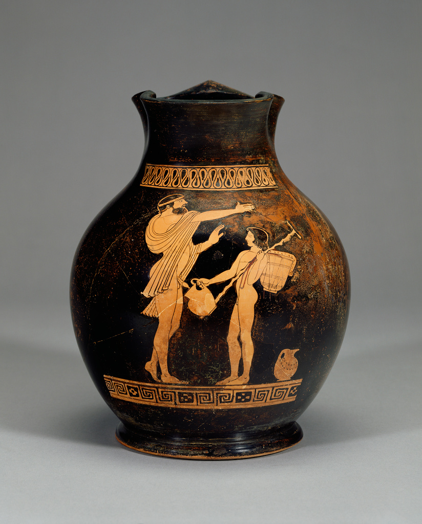 Attic Red Figure Oinochoe Shape 3 Chous Getty Museum