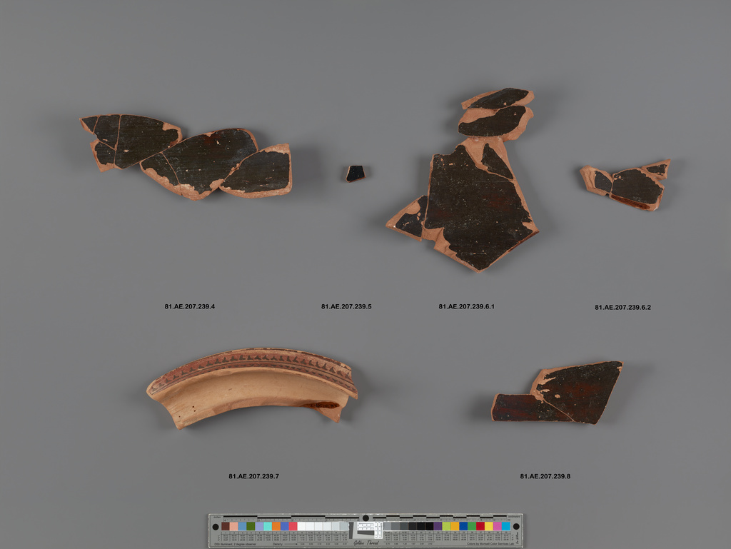 Attic BlackFigure Column Krater Fragment of 7 Joined