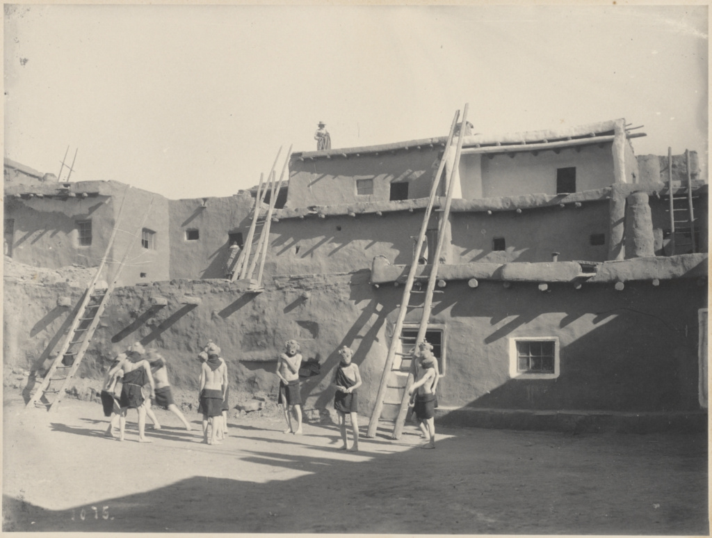 "Pueblo of Zuni." Coshira, at Rain Dance. (Getty Museum)