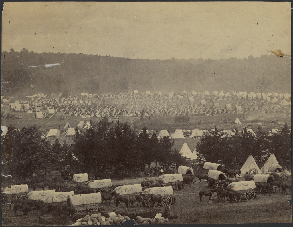 Encampment of Army of Potomac at Cumberland Landing on Pamunkey River