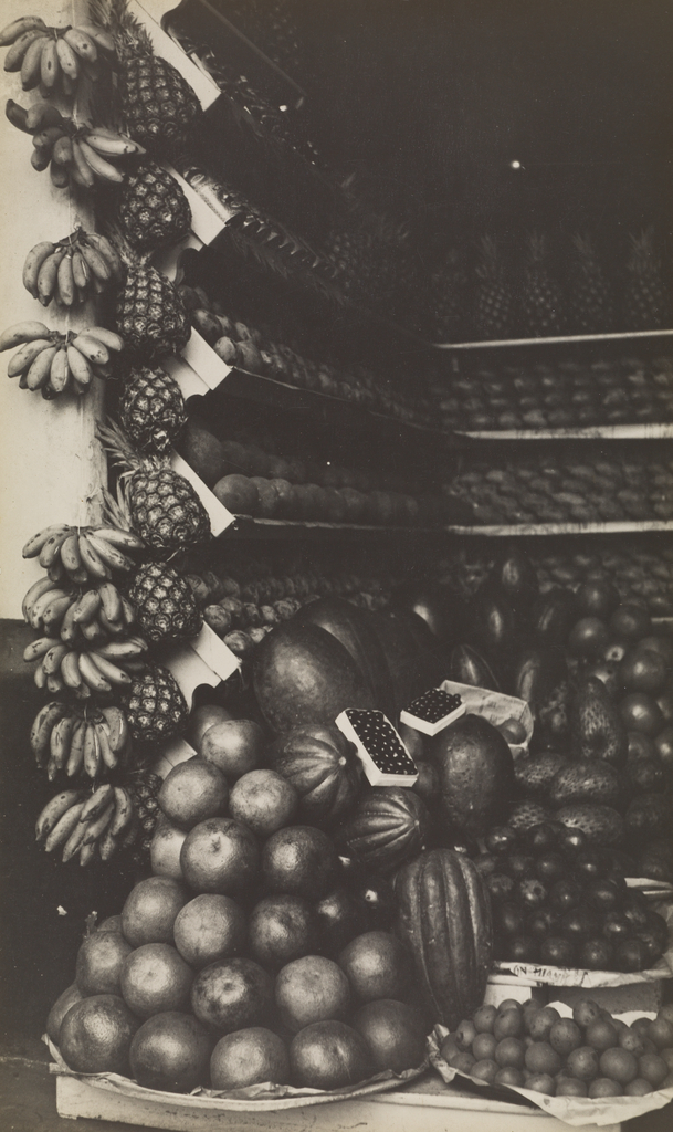 Havana Fruitstand; Walker Evans (American, 1903 - 1975); 1933; Gelatin silver print; 23.5 × 14 cm (9 1/4 × 5 1/2 in.); 84.XM.956.232; Copyright: © Walker Evans Archive, The Metropolitan Museum of Art No description of this image is available.