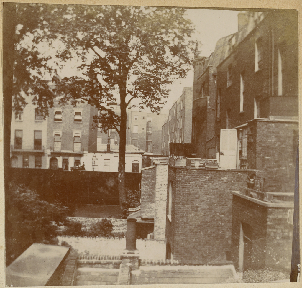 [View from back of boarding house] (Getty Museum)