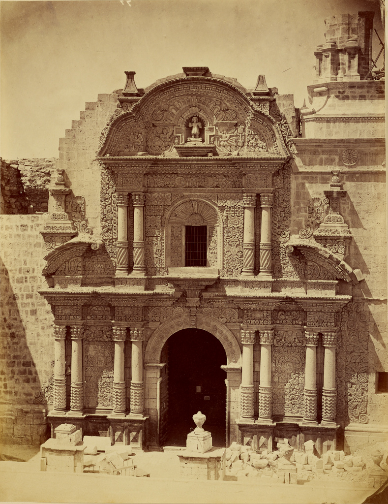 architectural study church facade south america getty museum