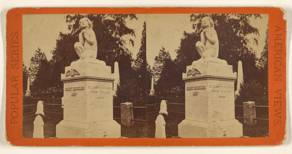 Greenwood Cemetery. Ruggles' Monument.; Edward and Henry T. Anthony & Co. (American, 1862 - 1902); about 1869; Albumen silver print; 84.XC.979.1288; Gift of Weston J. and Mary M. Naef No description of this image is available.