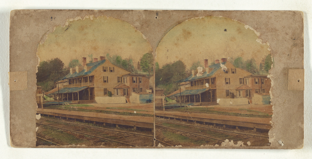 The Relay House. At the junction of the Baltimore & Ohio R.R. and the Washington Branch. Nine