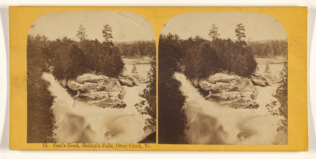 Seal's Head, Belden's Falls, Otter Creek, Vt. (Getty Museum)