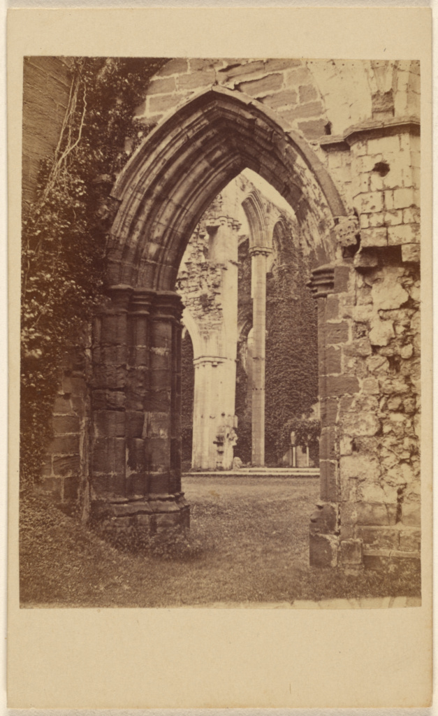 South Aisle, Fountain Abbey; Unknown maker, British; about 1865; Albumen silver print; 84.XD.1157.1031 No description of this image is available.