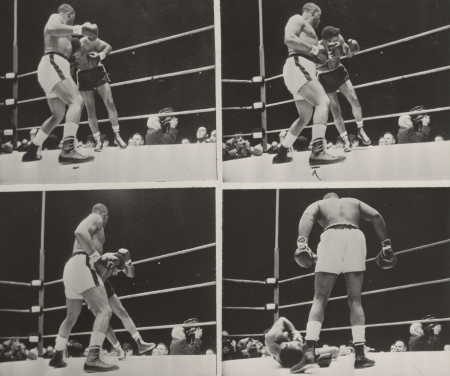 [Jersey Joe Walcott in boxing match] (Getty Museum)