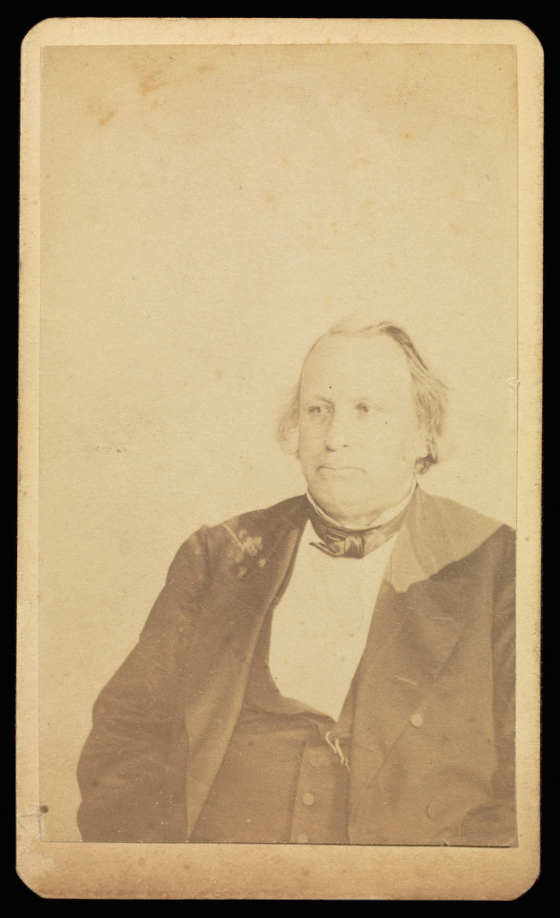 Henry Wilson; William H. Mumler (American, 1832 - 1884); 1862 - 1875; Albumen silver print; 9.5 × 5.6 cm (3 3/4 × 2 3/16 in.); 84.XD.760.1.36; Rights Statement: No Copyright - United States Henry Wilson; William H. Mumler (American, 1832 - 1884); 1862 - 1875; Albumen silver print; 9.5 × 5.6 cm (3 3/4 × 2 3/16 in.); 84.XD.760.1.36; Rights Statement: No Copyright - United States