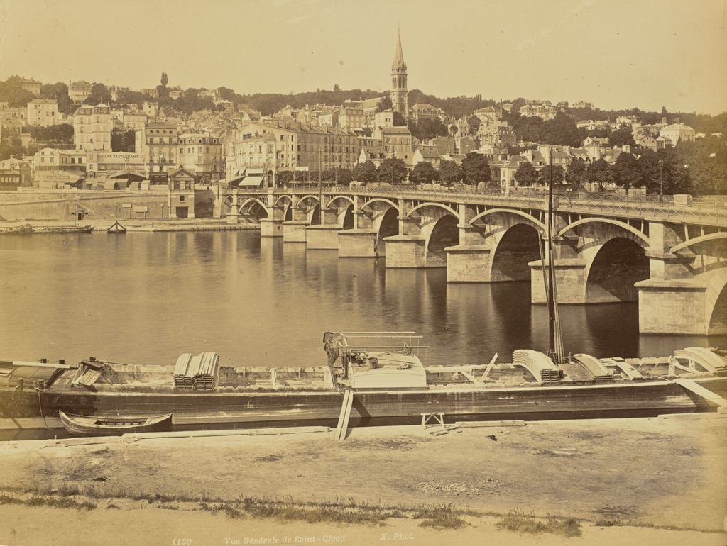 Vue Générale de Saint-Cloud; X. (French, active Paris, France about 1870s - 1890s); Saint-Cloud, France, Europe; about 1860 - 1889; Albumen silver print; 21 × 27.7 cm (8 1/4 × 10 7/8 in.); 84.XO.763.6.90 No description of this image is available.