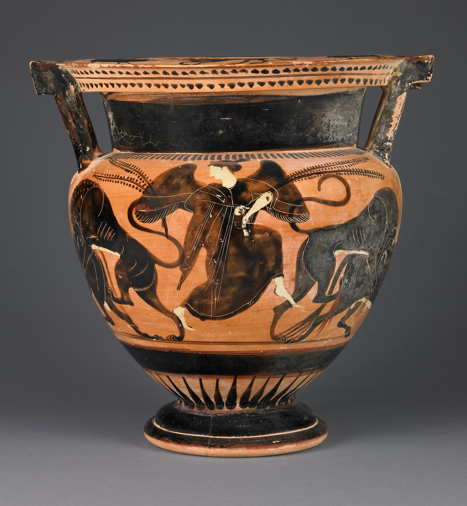 Attic BlackFigure Column Krater (Getty Museum)