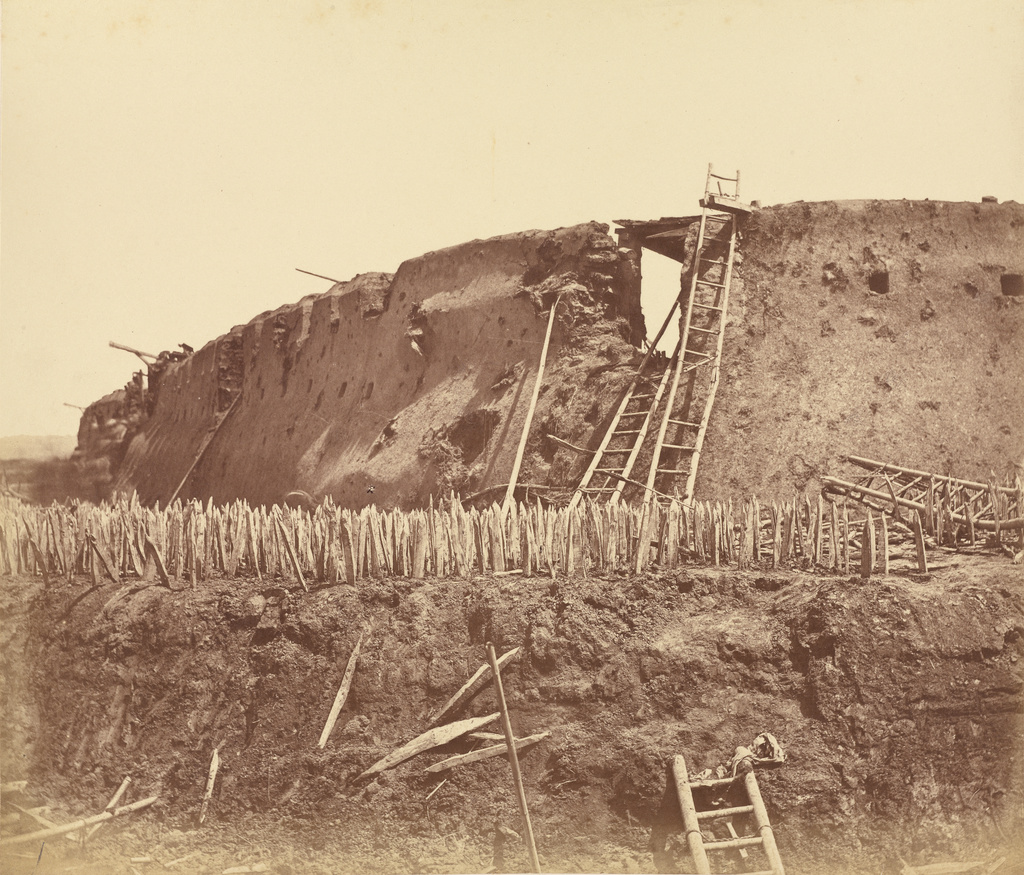 Interior of the Angle of North Fort Immediately after Its Capture; Felice Beato (English, born Italy, 1832 - 1909); China; August 21-22, 1860; Albumen silver print; 25.6 x 29.9 cm (10 1/16 x 11 3/4 in.); 84.XA.886.5.14 No description of this image is available.