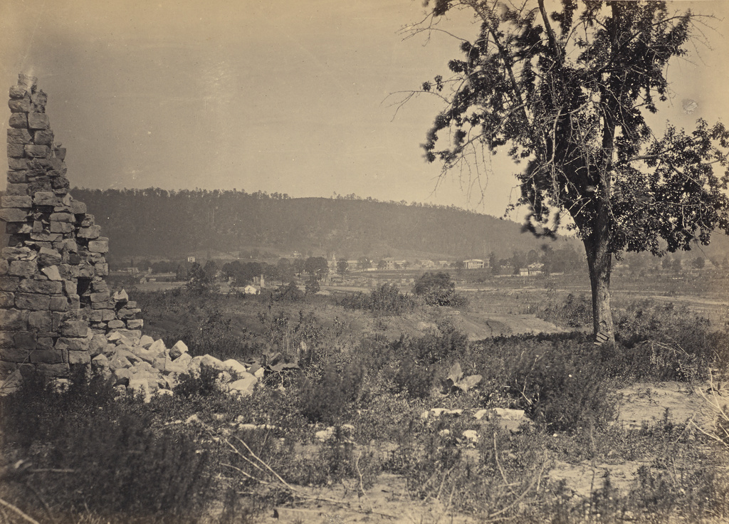 Ringold, Georgia; George N. Barnard (American, 1819 - 1902); negative about 1865; print 1866; Albumen silver print; 51 × 36.2 cm (20 1/16 × 14 1/4 in.); 84.XO.1323.17; Rights Statement: No Copyright - United States Ringold, Georgia; George N. Barnard (American, 1819 - 1902); negative about 1865; print 1866; Albumen silver print; 51 × 36.2 cm (20 1/16 × 14 1/4 in.); 84.XO.1323.17; Rights Statement: No Copyright - United States