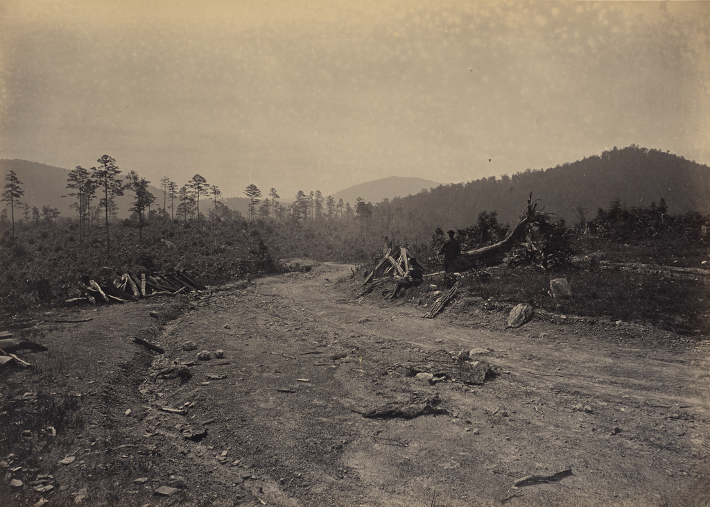 Buzzard Roost, Georgia; George N. Barnard (American, 1819 - 1902); negative about 1865; print 1866; Albumen silver print; 25.6 × 35.9 cm (10 1/16 × 14 1/8 in.); 84.XO.1323.18; Rights Statement: No Copyright - United States Buzzard Roost, Georgia; George N. Barnard (American, 1819 - 1902); negative about 1865; print 1866; Albumen silver print; 25.6 × 35.9 cm (10 1/16 × 14 1/8 in.); 84.XO.1323.18; Rights Statement: No Copyright - United States