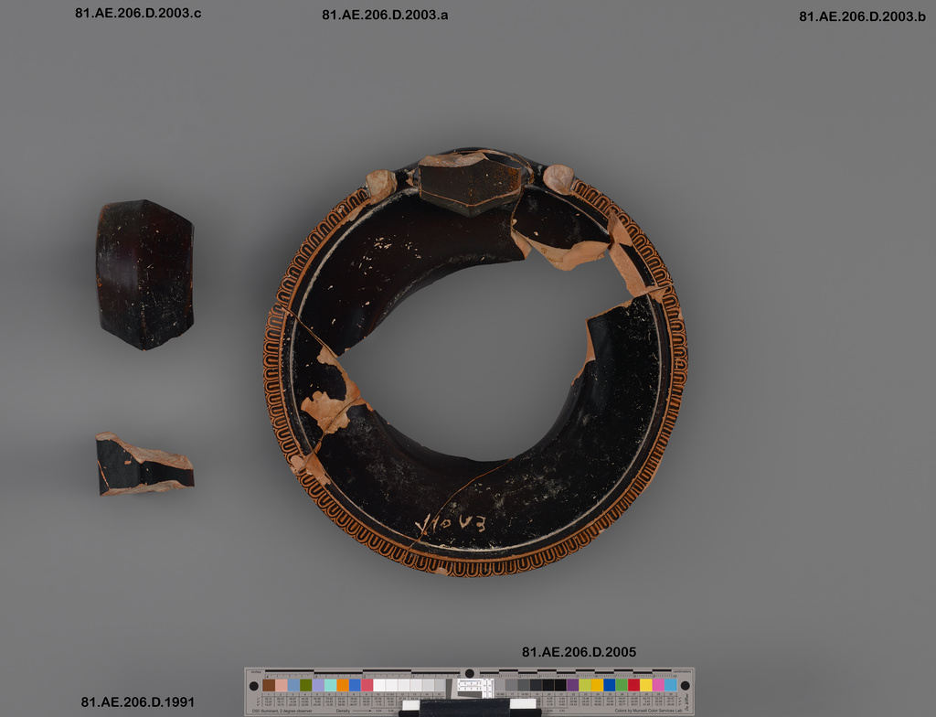 Attic RedFigure Hydria Fragment of 3 joined fragments) (Getty Museum)