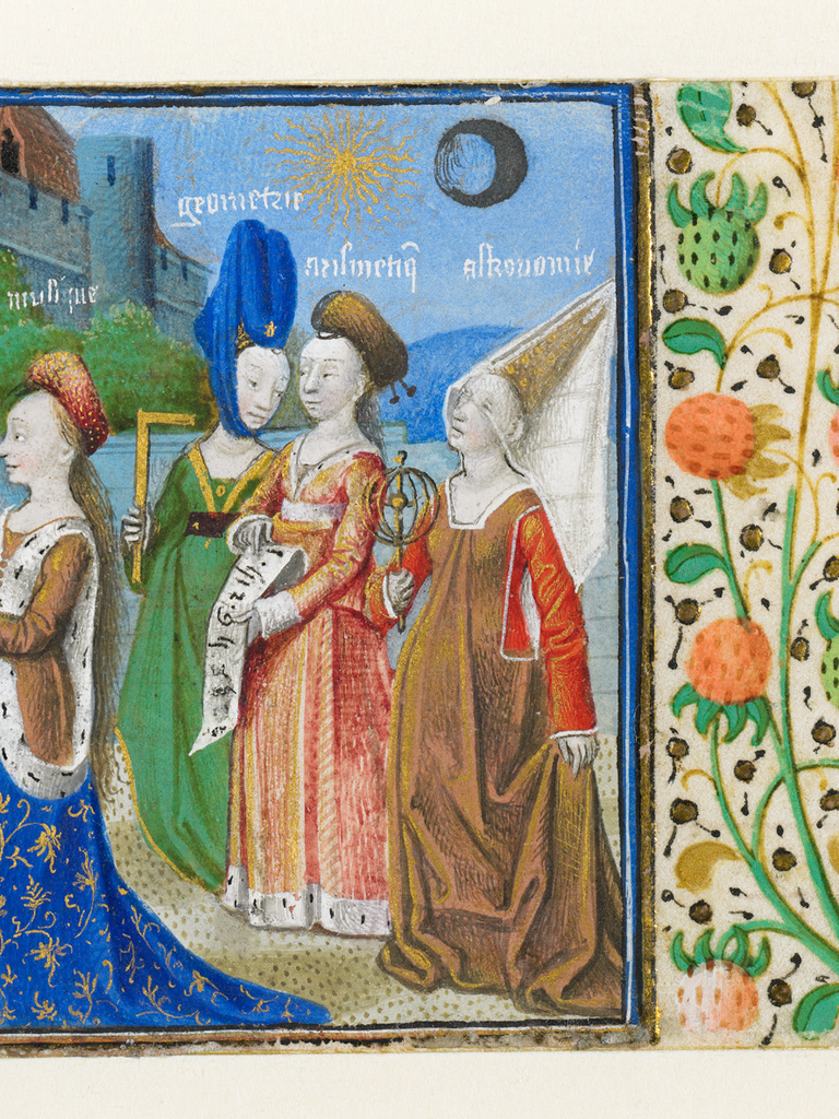 Philosophy Presenting the Seven Liberal Arts to Boethius (Getty Museum)